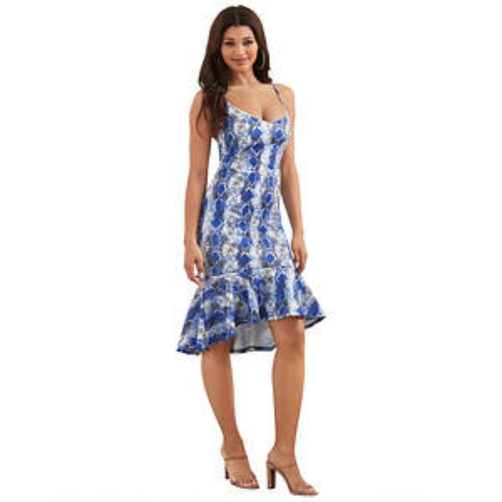 Ruffle Hem Curve hugging dress